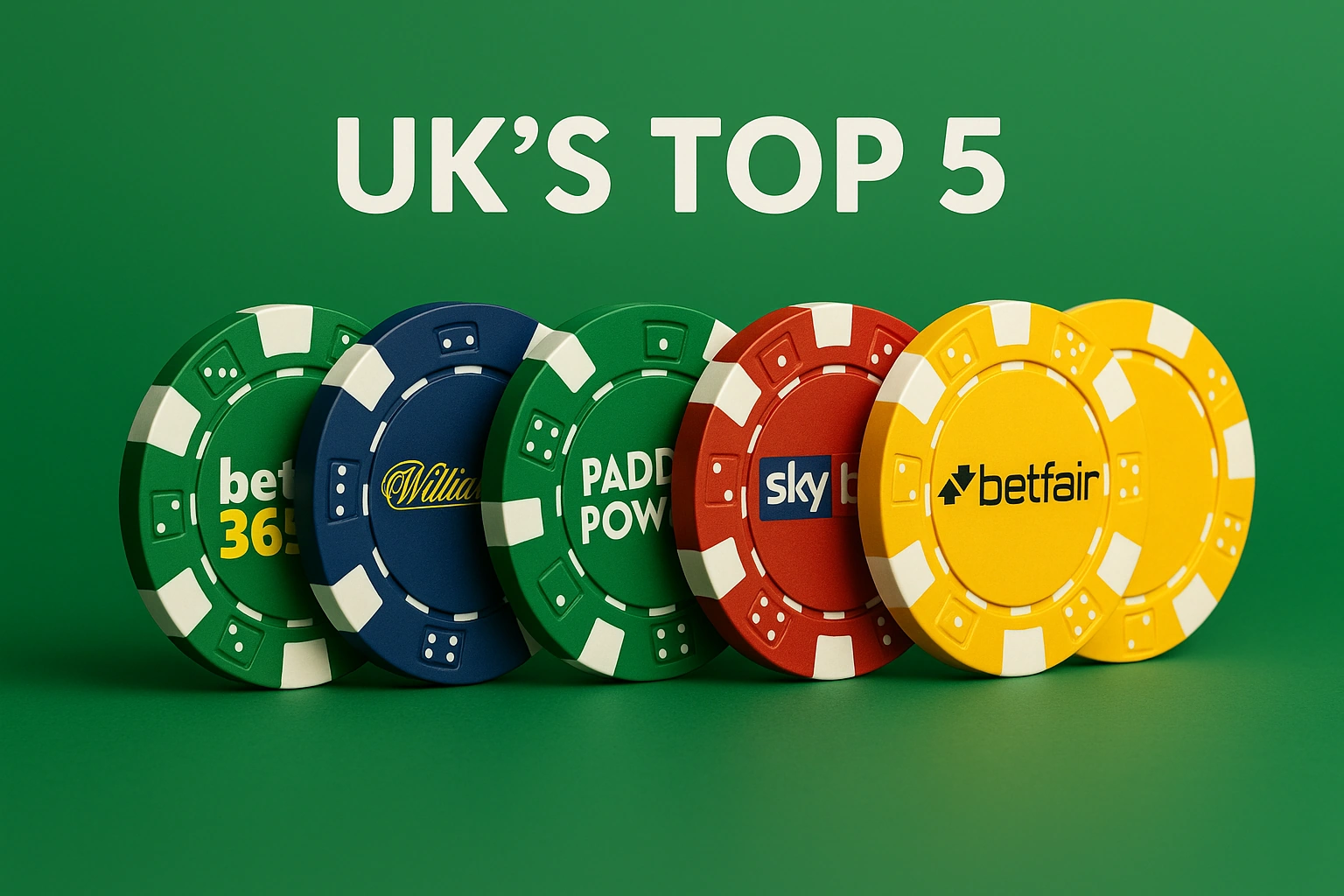 UK top 5 betting apps logos