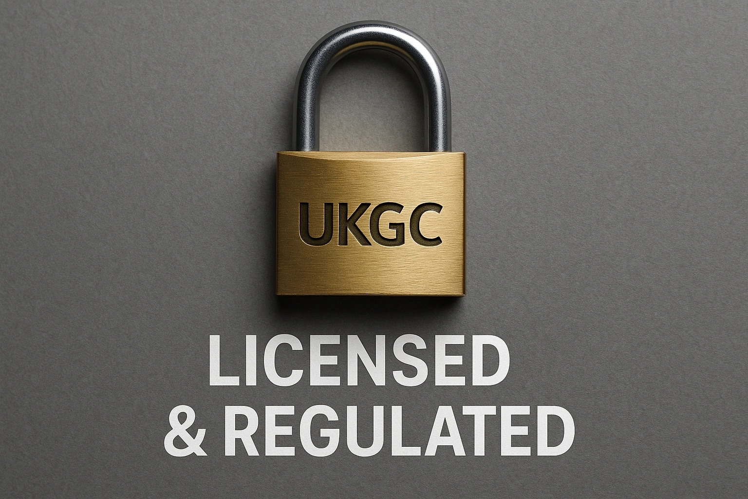 Padlock with UKGC engraving representing betting regulation