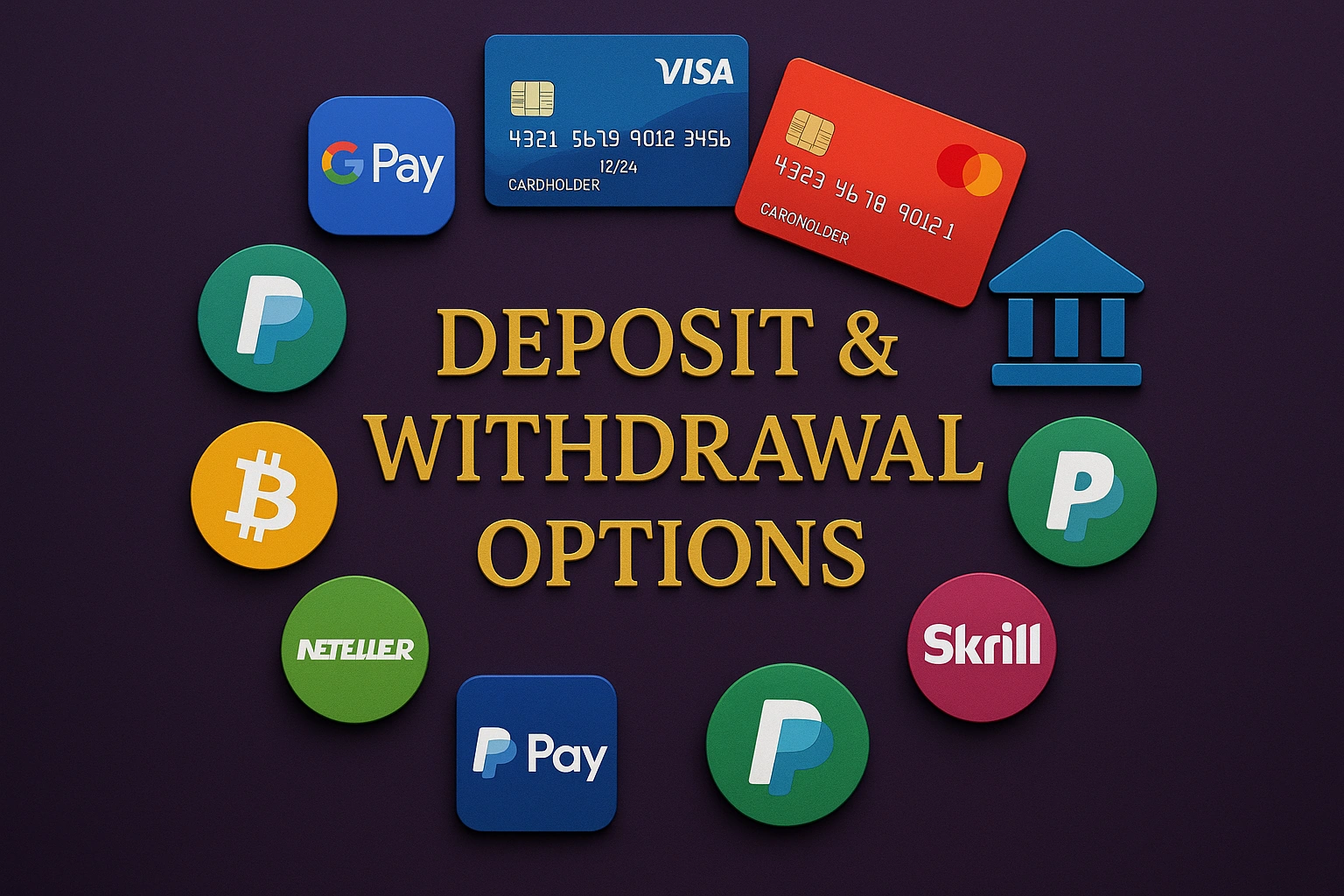 Various payment methods for UK betting apps
