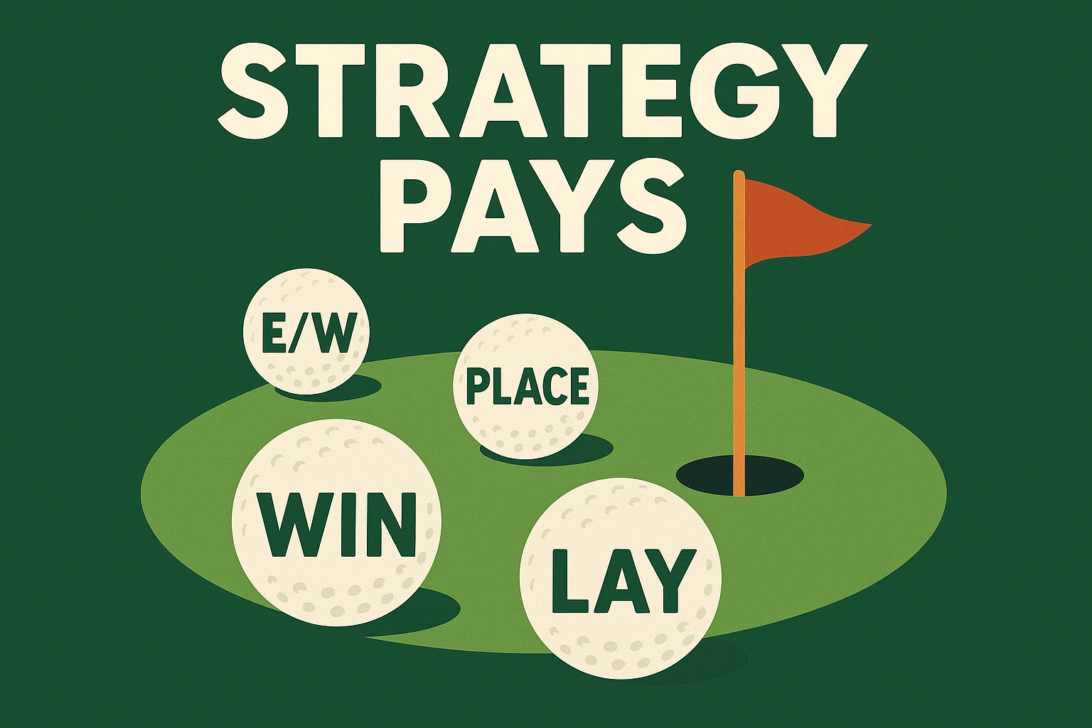 A golf hole illustrating betting strategies