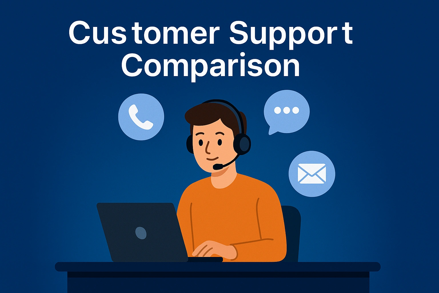 Customer support representative with communication icons for UK betting apps comparison