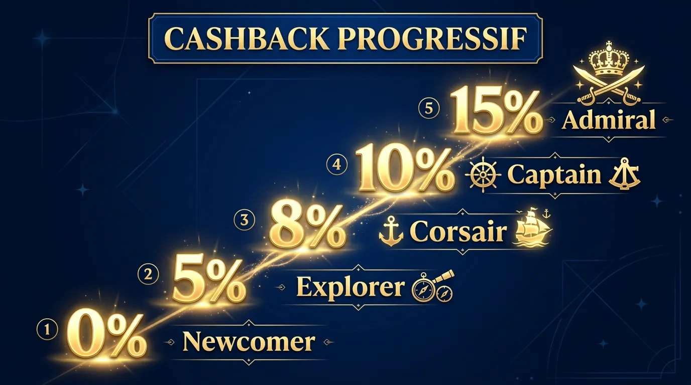 Tortuga Casino cashback